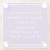 koninklijk advies glazen onderzetter (Achterkant)