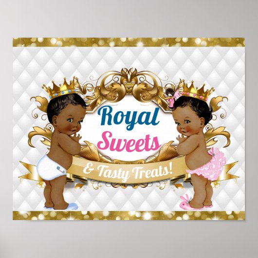 Koninklijk Afrikaans Genderbekendmakingsbord Poster (Voorkant)