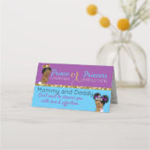 Koninklijk Afrikaans geslacht onthullen Paars | Bl Plaatskaartje (Achterkant)