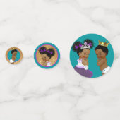 Koninklijk Afrikaans geslacht onthullen Paars| Bla Confetti (Voorkanten)