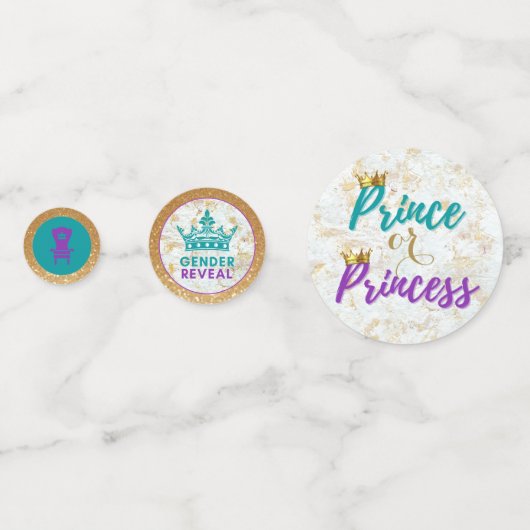 Koninklijk Afrikaans geslacht onthullen Paars| Bla Confetti (Achterkanten)