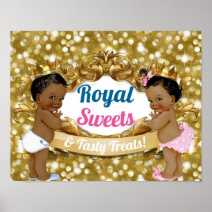 Koninklijk Afrikaans Geslacht onthullen Sweets & T Poster