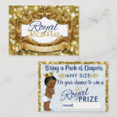 Koninklijk Afrikaans Prince Baby shower Diaper Raf Informatiekaartje (Voorkant / Achterkant)