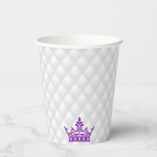  koninklijk Afrikaans prinses Elegant Monogram Papieren Bekers (Achterkant)