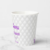  koninklijk Afrikaans prinses Elegant Monogram Papieren Bekers (Links)