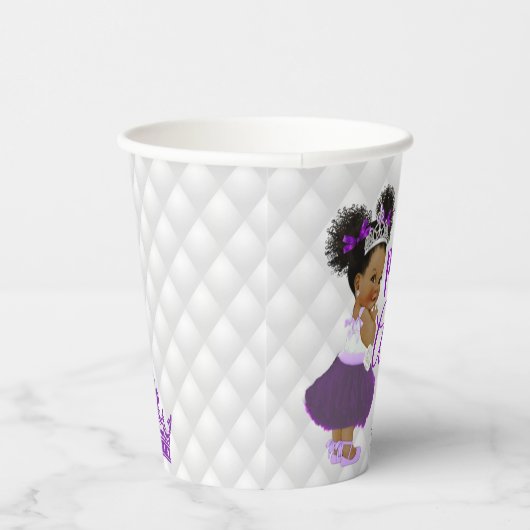  koninklijk Afrikaans prinses Elegant Monogram Papieren Bekers (Rechts)