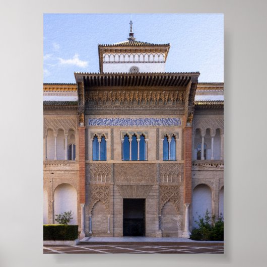 Koninklijk Alcázar van Sevilla Poster (Voorkant)