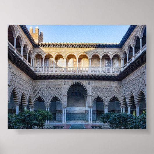 Koninklijk Alcázar van Sevilla Poster (Voorkant)