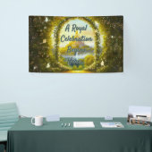 Koninklijk Baby shower Een koninklijk feest begint Spandoek (Beurs)