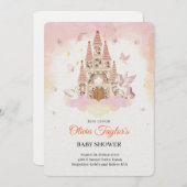 Koninklijk Baby shower in het Dream Castle Kaart (Voorkant / Achterkant)