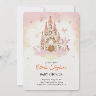 Koninklijk Baby shower in het Dream Castle Kaart