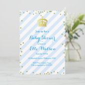 Koninklijk Baby shower Uitnodiging (Staand voorkant)