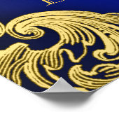 Koninklijk Baby shower Welkomstteken Poster (Hoek)