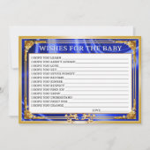 Koninklijk Baby shower wenst Baby Bedankkaart (Voorkant)