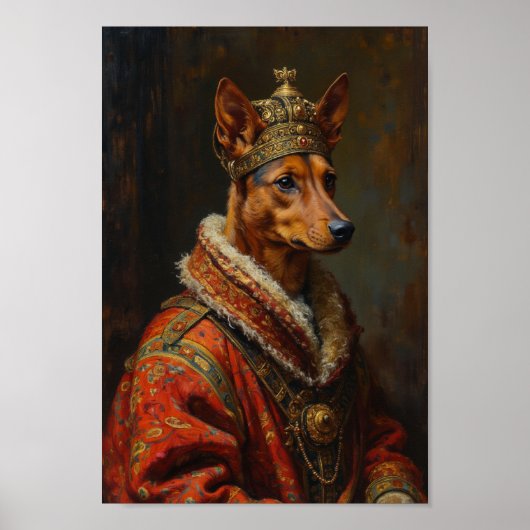 Koninklijk Basenji-portret Poster (Voorkant)