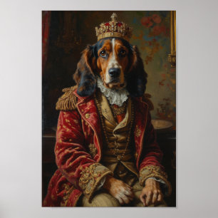 Koninklijk Basset Hound Portret Poster