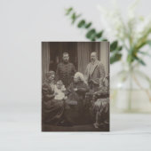 KONINKLIJK BEZOEK TSAAR, TSARINA aan Koningin Vict Briefkaart (Staand voorkant)