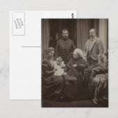 KONINKLIJK BEZOEK TSAAR, TSARINA aan Koningin Vict Briefkaart (Voorkant / Achterkant)