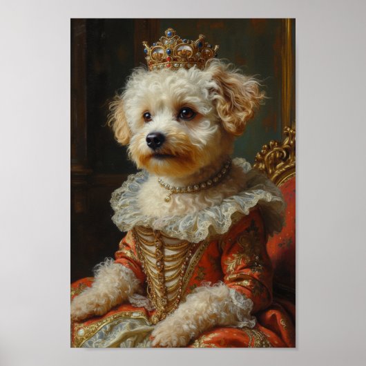 Koninklijk Bichon Frise Portret Poster (Voorkant)