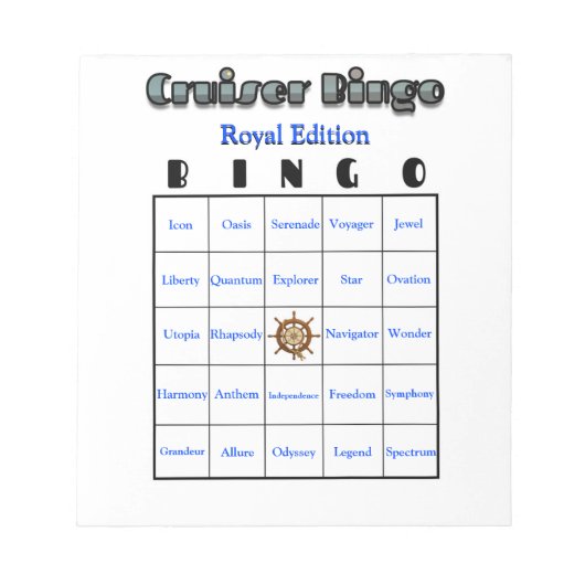 Koninklijk Bingo Notitieblok (Voorkant)