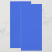 Koninklijk Blauw Aanpasbare Platte Menukaart (Voorkant / Achterkant)