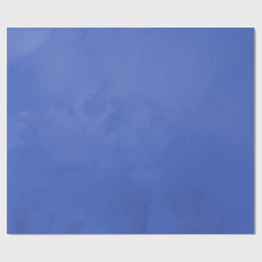 Koninklijk Blauw Aquarel Cadeaupapier (Vlak)