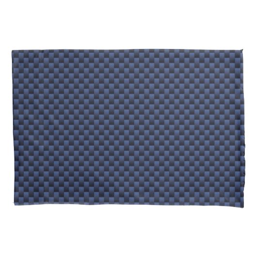 Koninklijk Blauw Automotive Koolstofvezel Weefselp Kussensloop (Voorkant-Links)