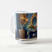 Koninklijk Blauw Barok. Koffiemok (Voorkant links)