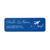 Koninklijk Blauw Brazilië Paspoort Etiket (Voorkant)