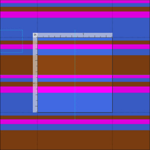 Koninklijk Blauw, Bruin, en Fuchsia-Gekleurd Patro Stof