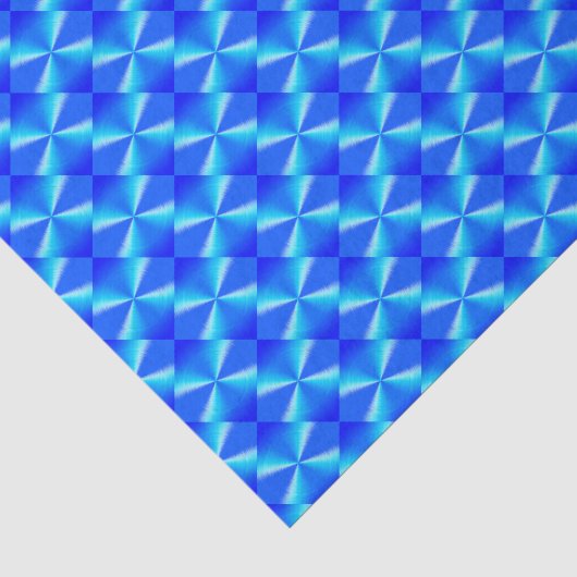 Koninklijk Blauw Diamant Patroon Tissuepapier (Detail)
