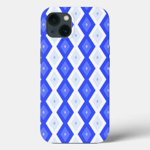 Koninklijk blauw diamantpatroon Hoesje-Mate iPhone Case-Mate iPhone Case