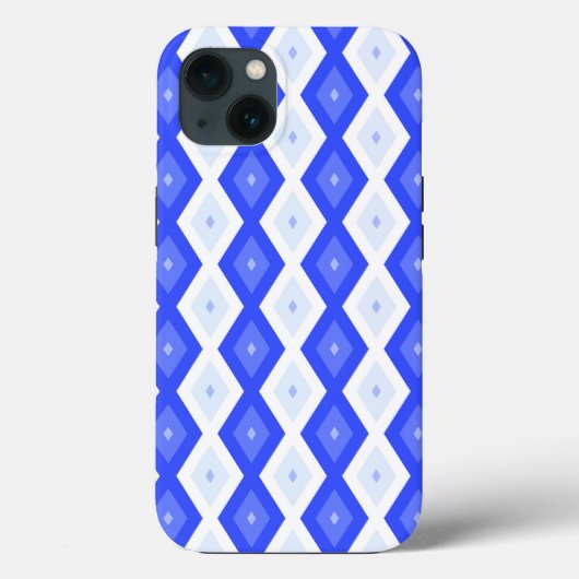 Koninklijk blauw diamantpatroon Hoesje-Mate iPhone Case-Mate iPhone Case (Achterkant)
