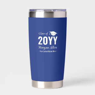 Koninklijk Blauw Eenvoudig Op Maat Gemaakte Afst Geïsoleerde Drinkbeker