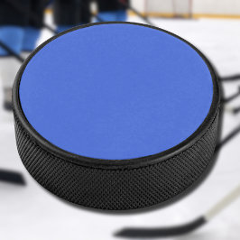 Koninklijk Blauw Effen Kleur | Klassiek | Elegant Hockey Puck
