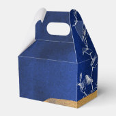 Koninklijk Blauw en Goud Bedankdoosjes (Voorkant Zijde)