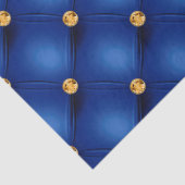 Koninklijk Blauw en Goud Geplooid Tissuepapier (Detail)