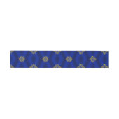 Koninklijk Blauw en Goud Uitnodigingen Wikkel (Vlak)