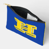 Koninklijk Blauw en Gouden Team Eer Monogram Etui (Open)