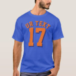 Koninklijk Blauw en Oranje Volwassenen | Sport Jer T-shirt<br><div class="desc">Koninklijk Blauw en Oranje Volwassenen | Sport Jersey Design Mannen Jersey T-Shirt</div>