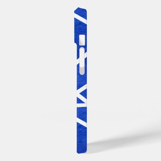 Koninklijk blauw en wit mozaïekpatroon Case-Mate iPhone case (Achterkant / Links)