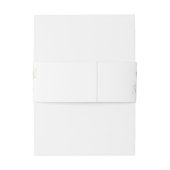 koninklijk blauw en witte bloemen groen huwelijk uitnodigingen wikkel (Achterkant Voorbeeld)