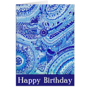 Koninklijk Blauw en Witte Ming stijlverjaardag