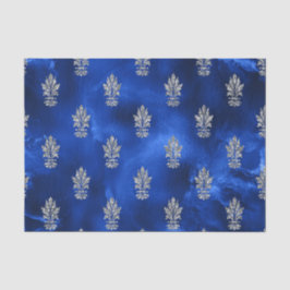 Koninklijk Blauw en Zilver Tissuepapier