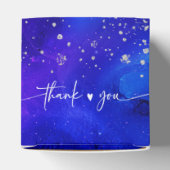 Koninklijk Blauw en Zilver zoet 16 Bedankdoosjes (Bovenkant)