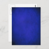 Koninklijk Blauw en Zwarte Achtergrond Briefkaart (Voorkant / Achterkant)