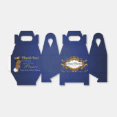 Koninklijk Blauw Fancy| Afrikaanse Prins| Koninkli Bedankdoosjes (Uitgevouwen)