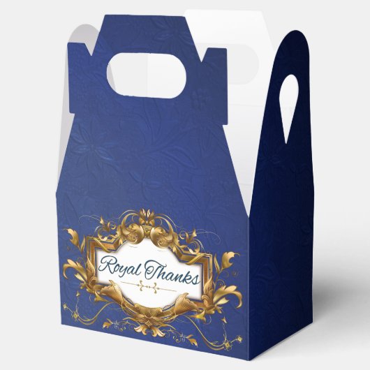 Koninklijk Blauw Fancy| Afrikaanse Prins| Koninkli Bedankdoosjes (Geopend)