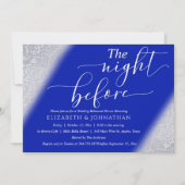 Koninklijk Blauw Foto 's nachts voor het repetitie Kaart (Voorkant)