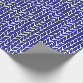 KONINKLIJK BLAUW GEBREID inpakpapier (Hoek)